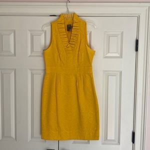 Taylor yellow sleeveless dress. Knee length size 8